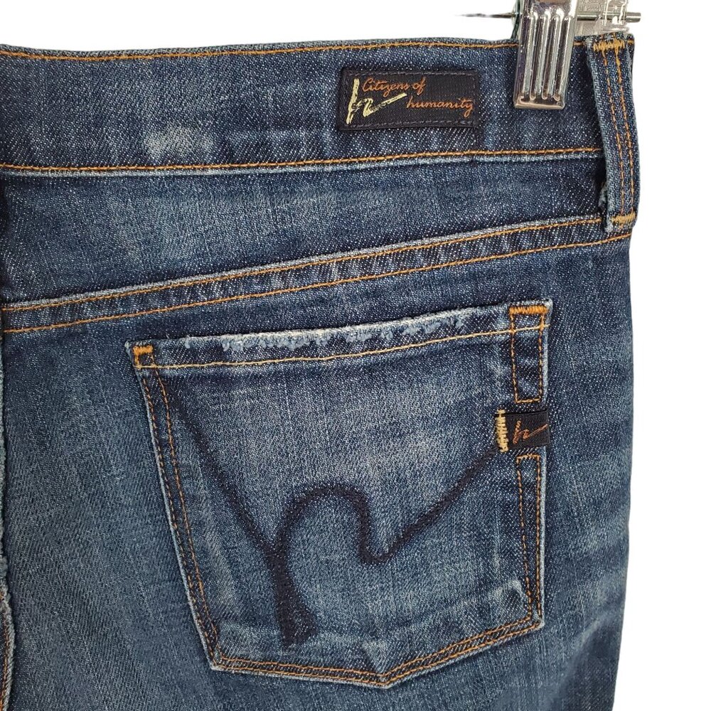 Citizens Of Humanity Womens Sz 29 Jeans Kelly #003 Low Waist Denim Cropped Blue - Picture 3 of 11